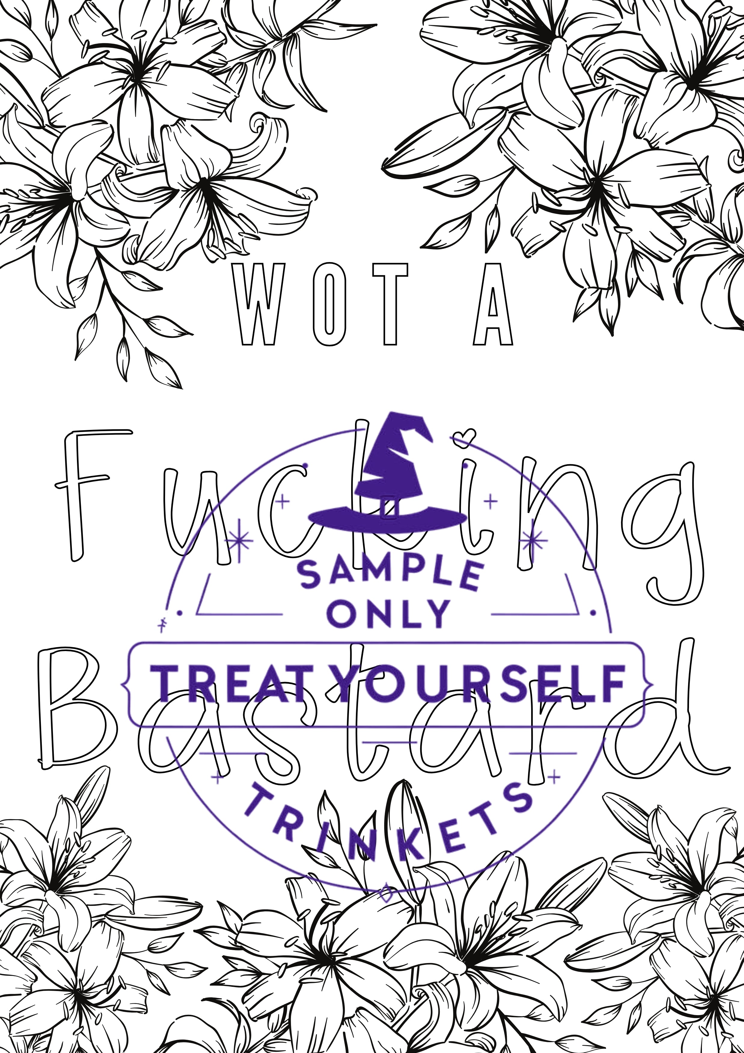 Getting Sweary Colouring Book | Digital Download