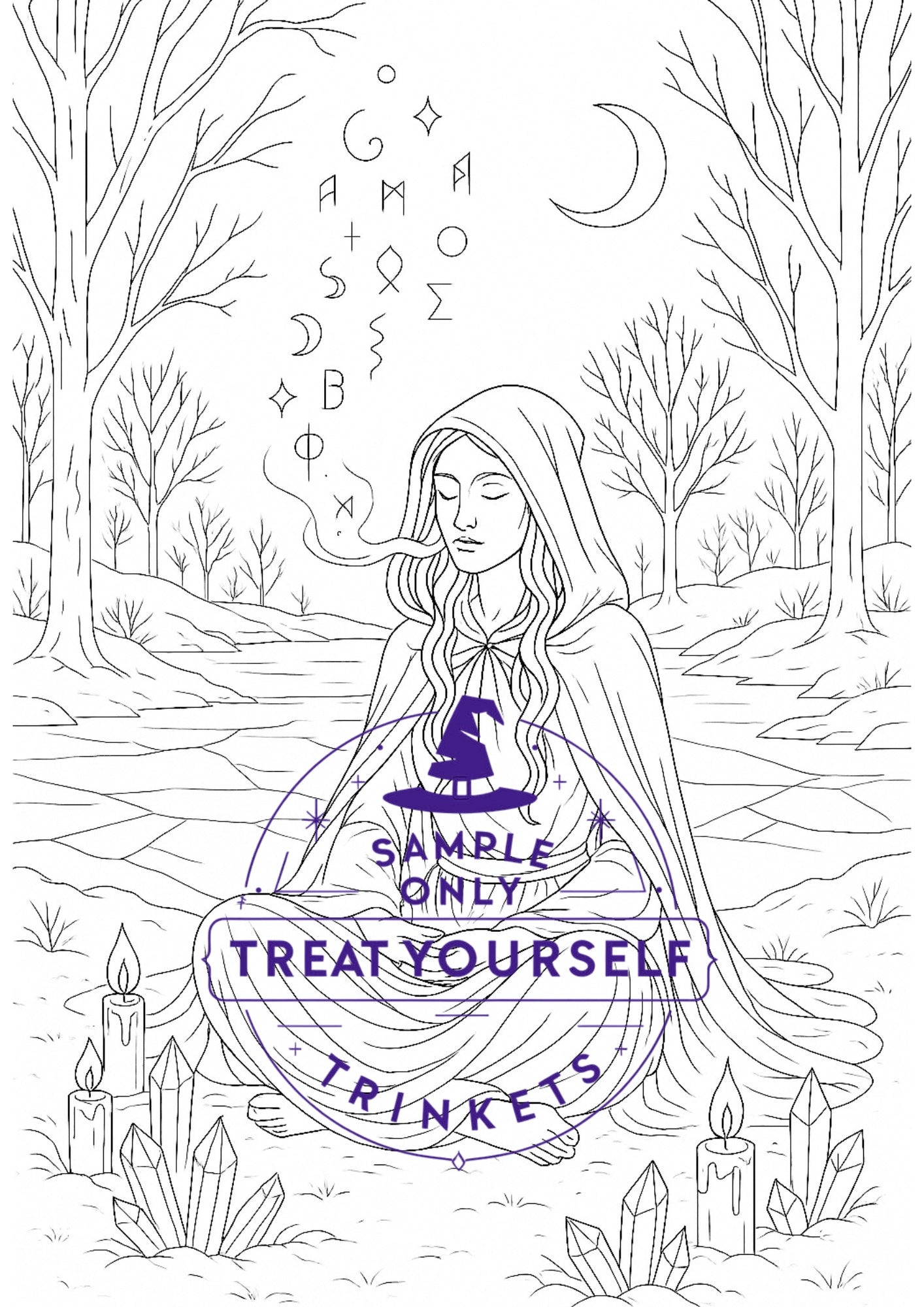 Witchy Things To Colour | Colouring Book