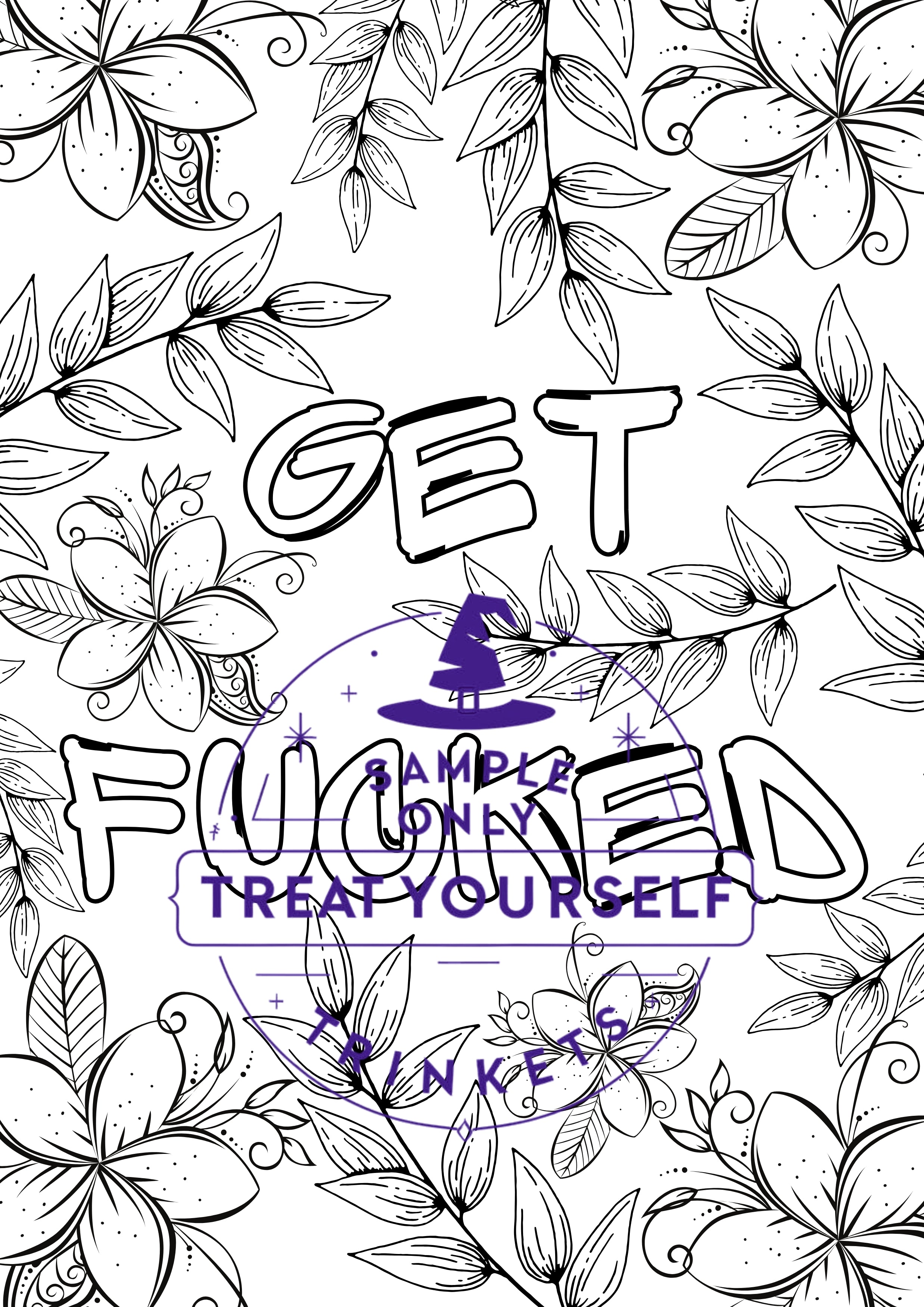 Getting Sweary Colouring Book | Digital Download