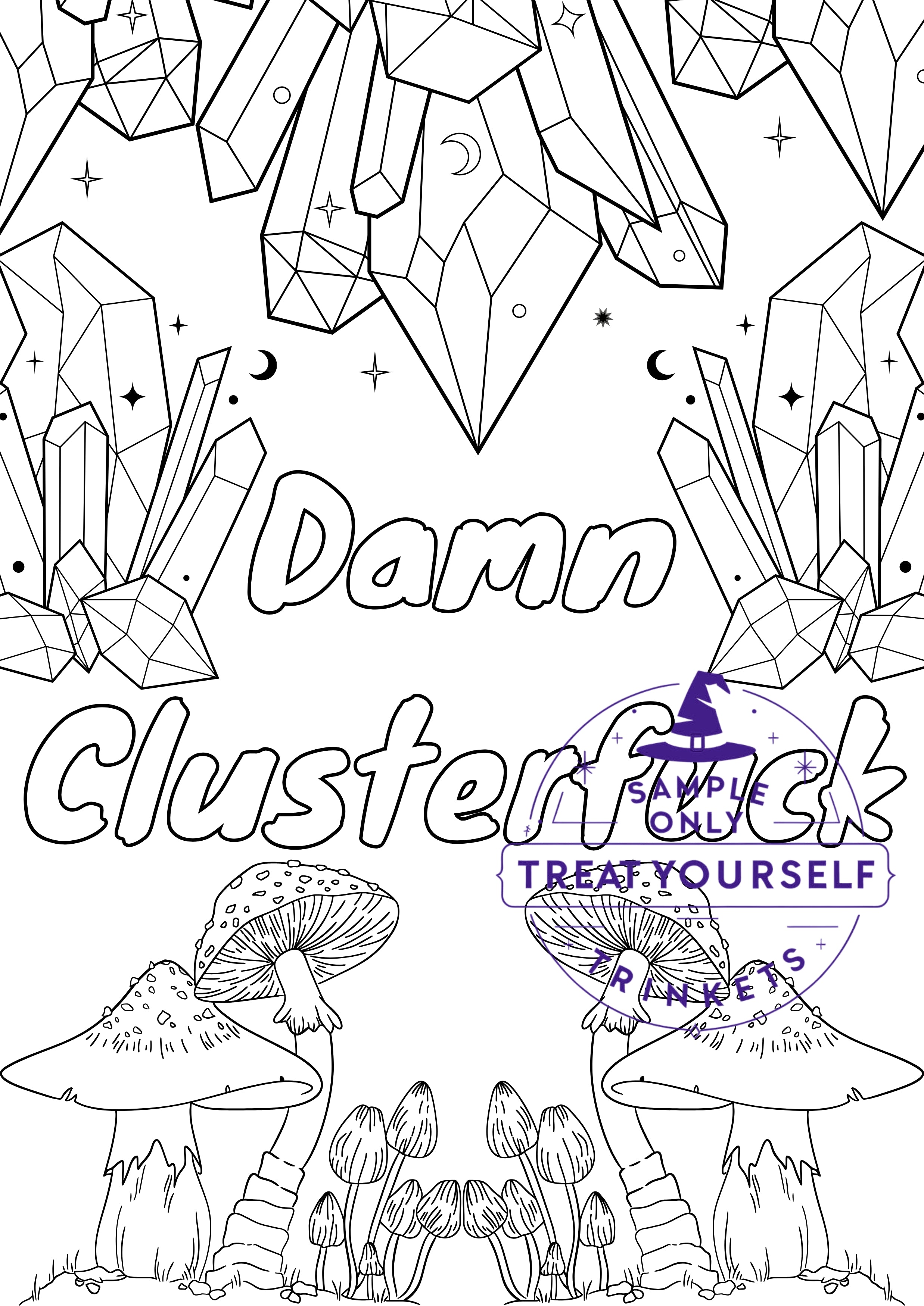 Getting Sweary Colouring Book | Digital Download