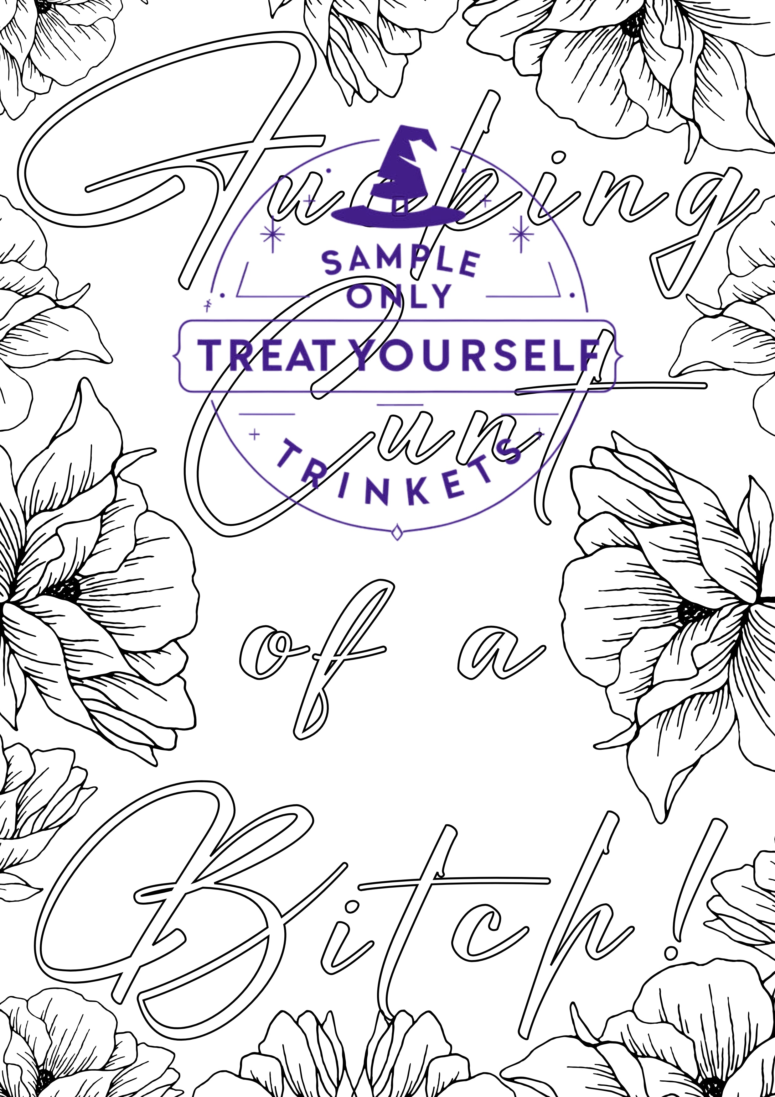 Getting Sweary Colouring Book | Digital Download