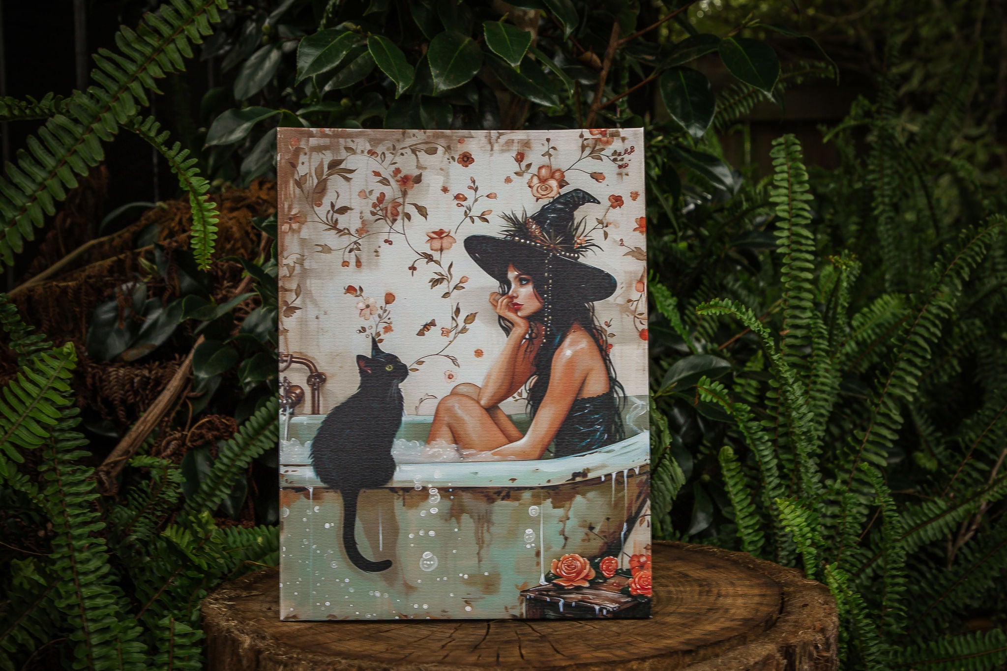Witchy Bath Canvas
