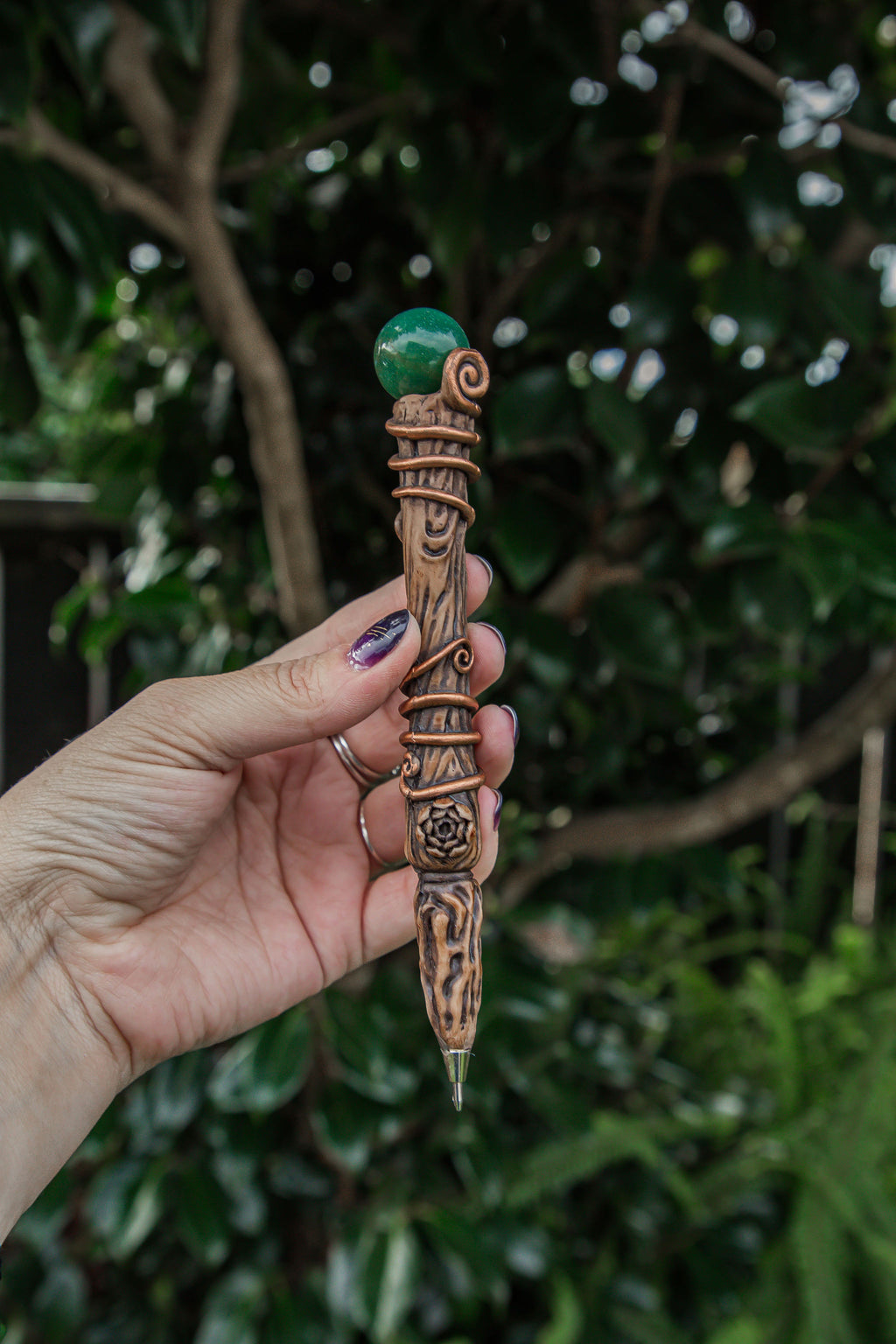 Innerscapes | A Guided Art Journal + Green Aventurine Wand Pen