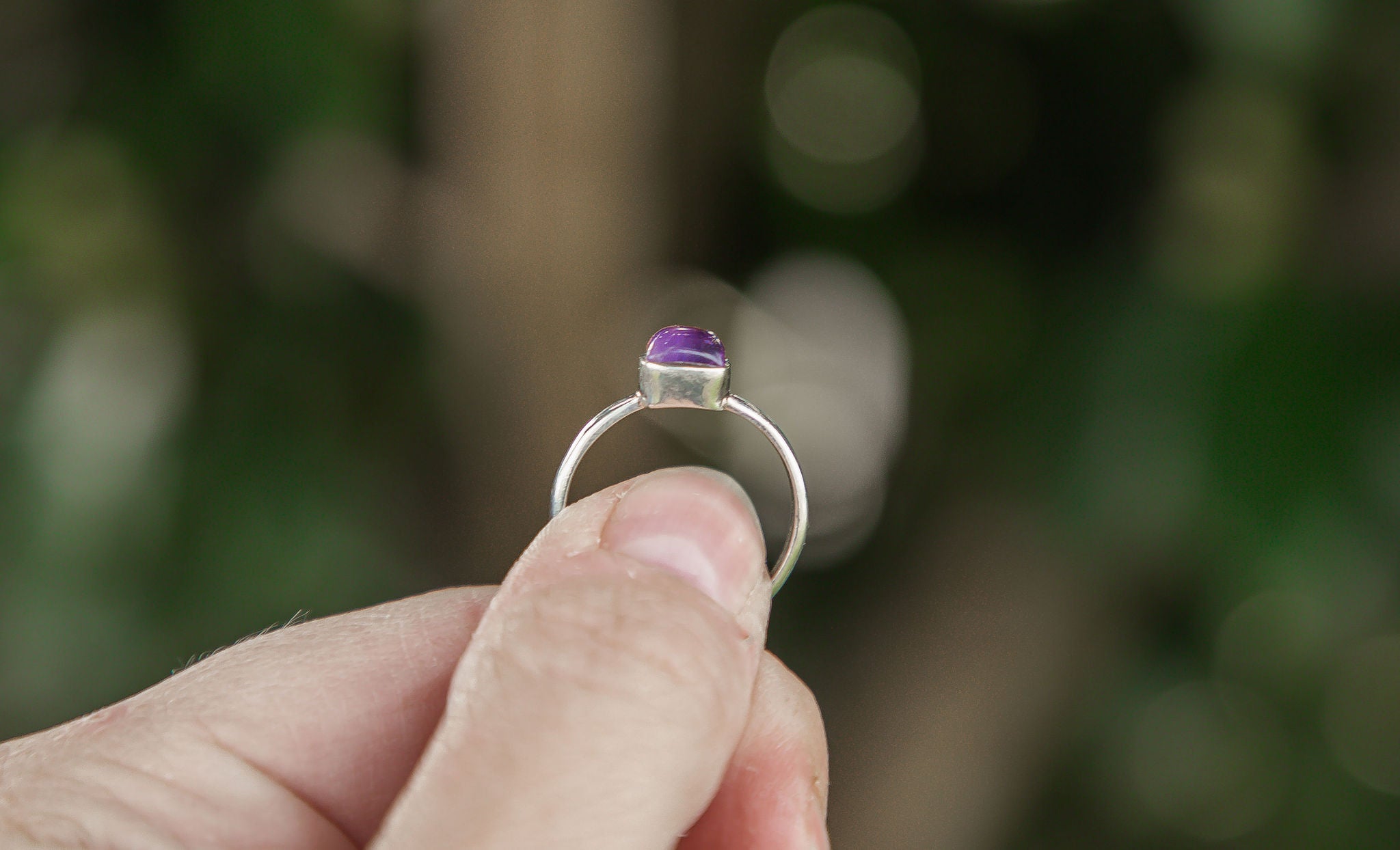 Sterling Silver Ring | Amethyst