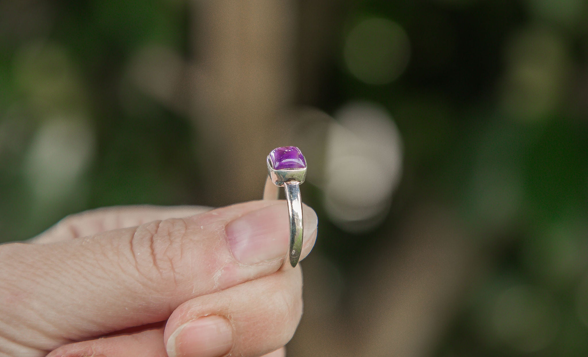 Sterling Silver Ring | Amethyst