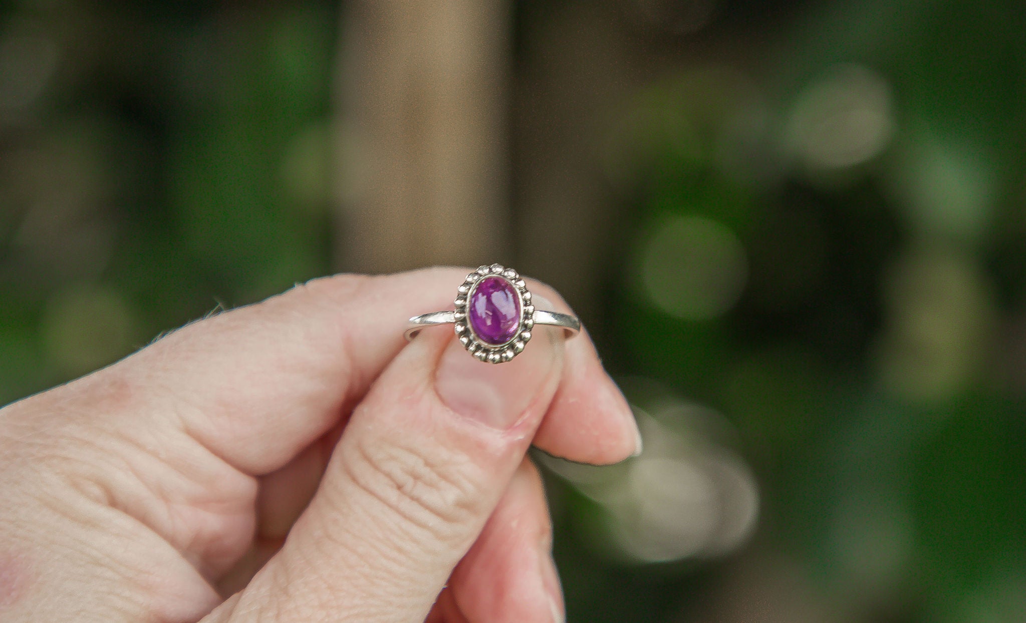 Sterling Silver Ring | Amethyst