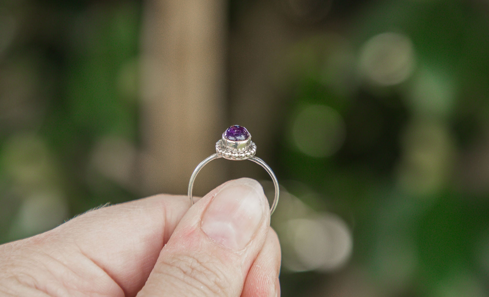 Sterling Silver Ring | Amethyst