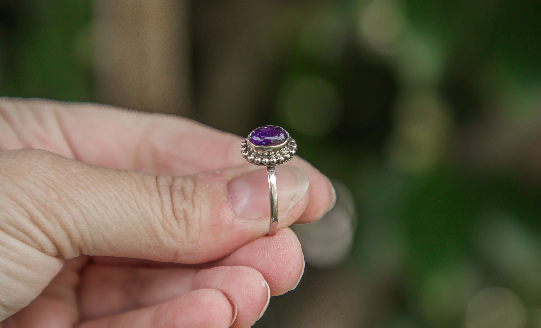 Novera Amulet + Amethyst Ring