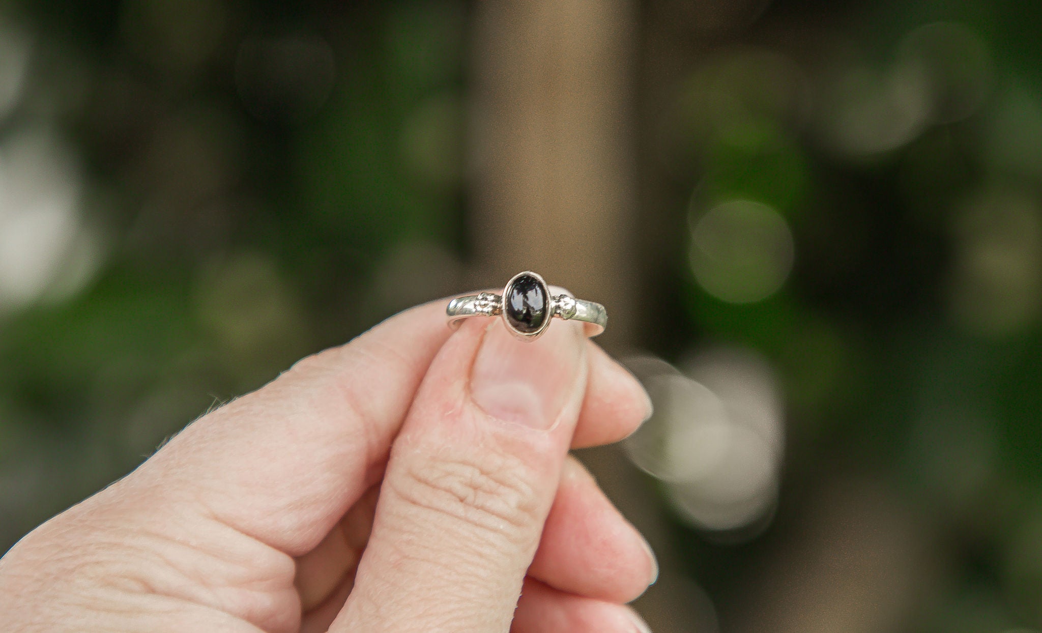 Sterling Silver Ring | Onyx