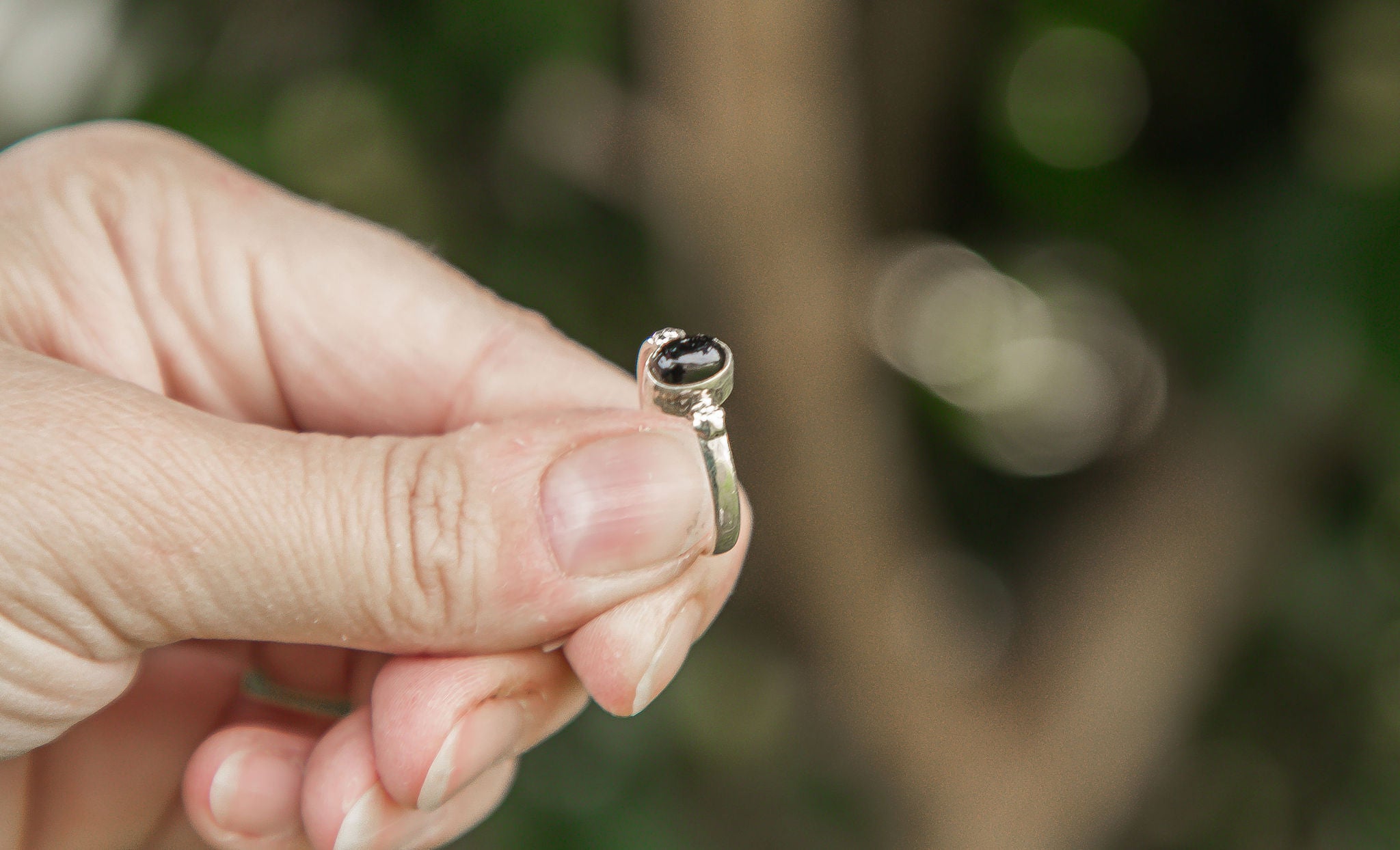 Sterling Silver Ring | Onyx