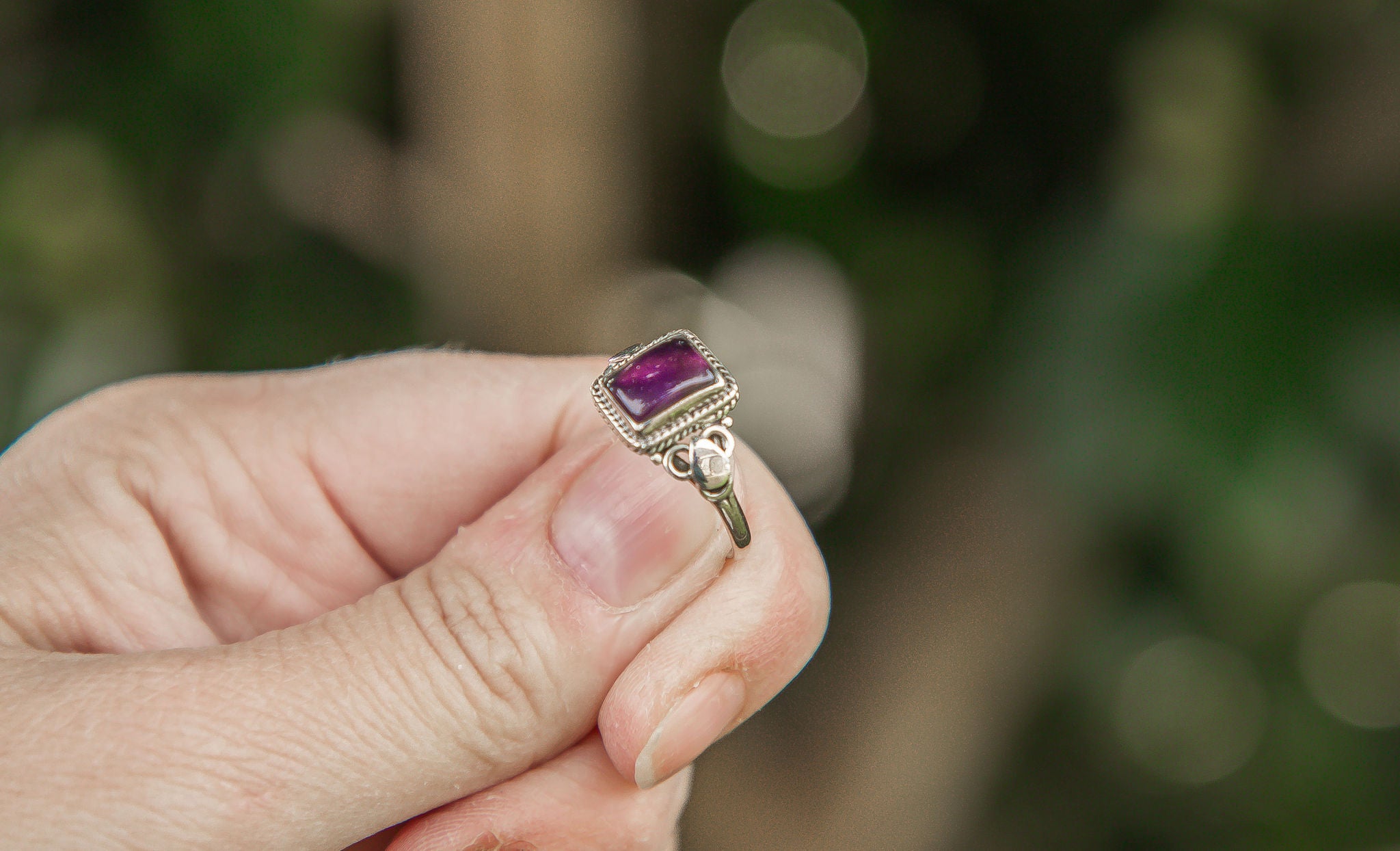 Sterling Silver Ring | Amethyst