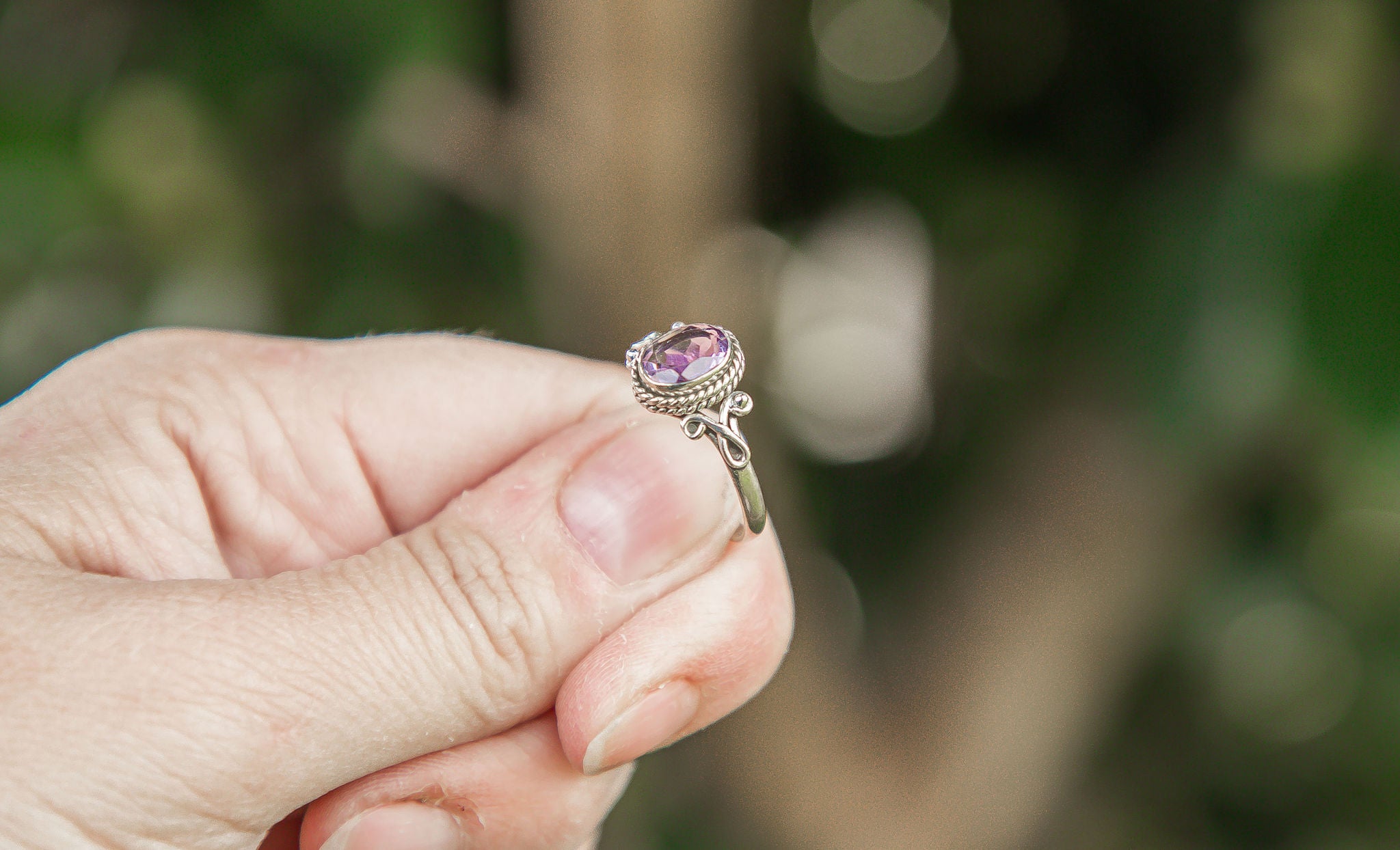 Sterling Silver Ring | Amethyst