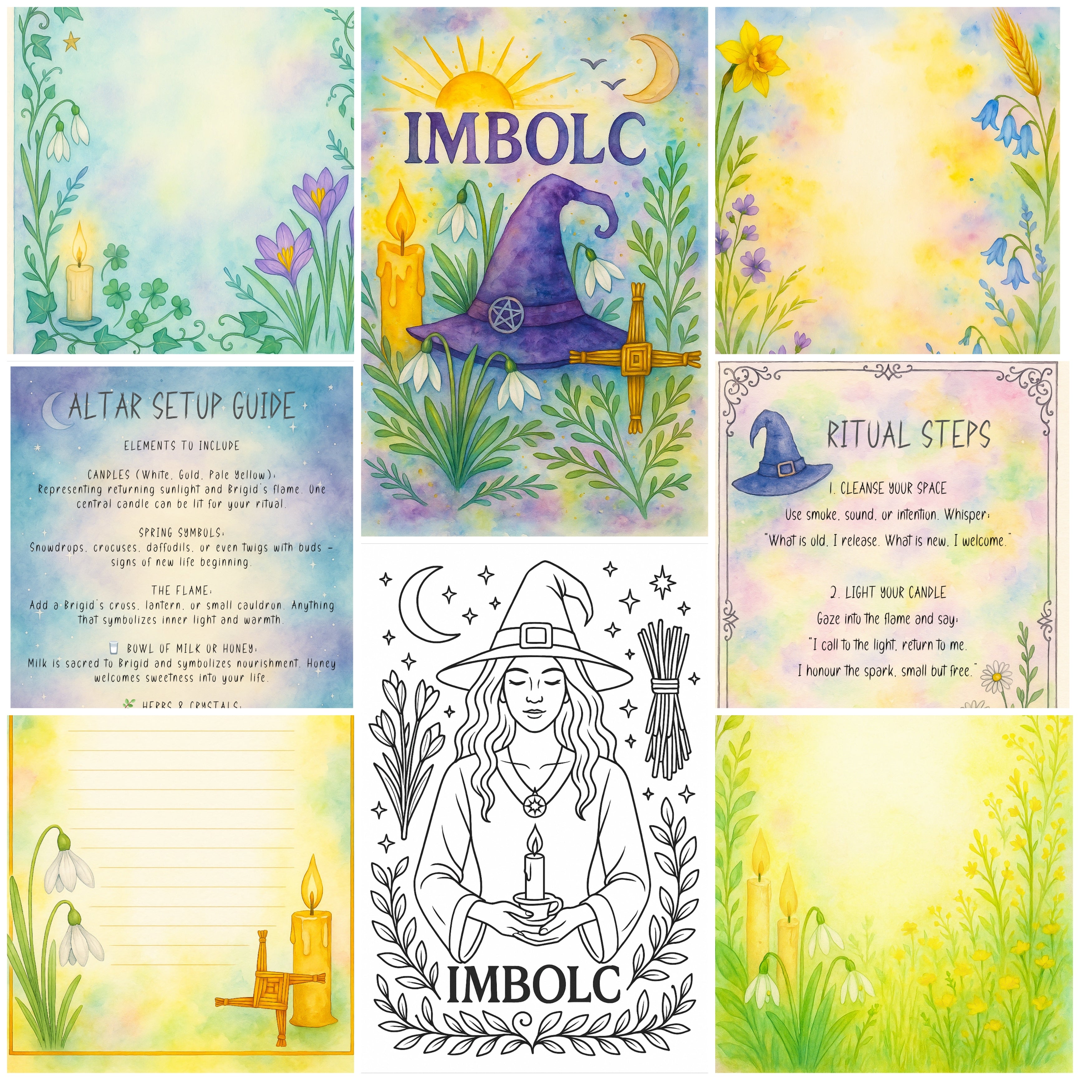 The Imbolc Awakening | A Printable Bundle