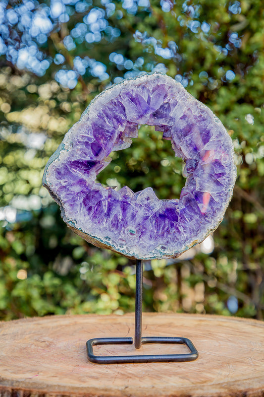Amethyst Ring on Stand